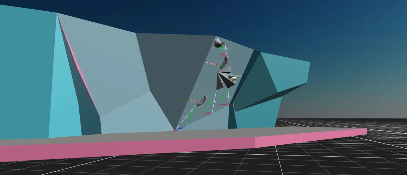 A wall modelled in 3D in Circle Workspace